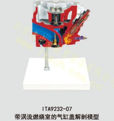 带涡流燃烧室的气缸盖解剖模型