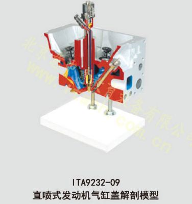 汽油直喷式发动机气缸盖解剖模型