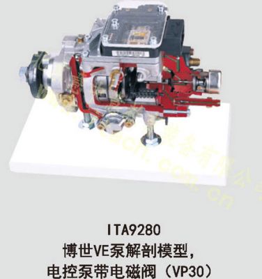 博世VE泵解剖模型，电控泵带电磁阀（VP30）