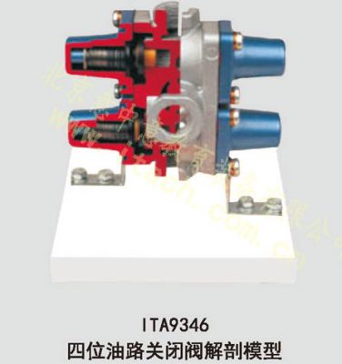 四位汽路关闭阀解剖模型